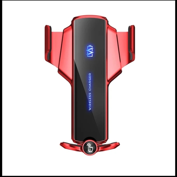 Smart Sensor Car Wireless Charger (Red & Silver) color - Picture 6 of 7